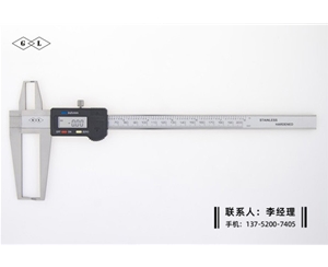 刀头双内沟槽数显卡尺9-200mm